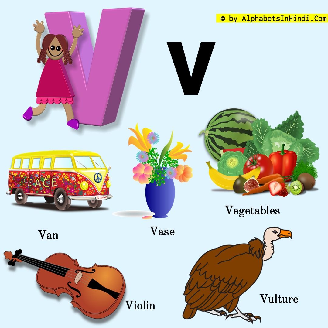 V For Violin Alphabet 