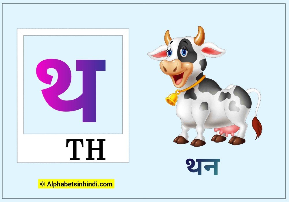 थ से थन