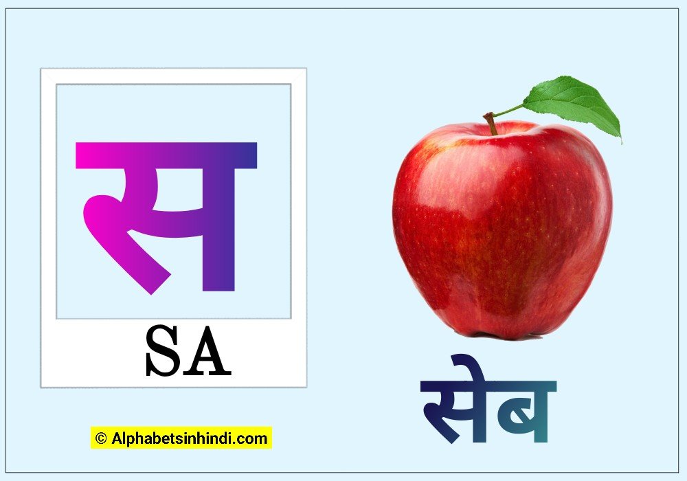 स से सेब